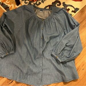 Old Navy Denim Button Down Shirt